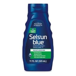 Shampoing antipelliculaire hydratant à l'aloe vera pour cuir chevelu SELSUN BLUE 325ml