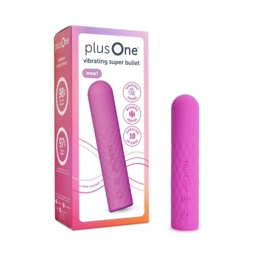 Bullet vibrateur avec fonction chauffante, 10 modes de vibration et étanche SUPER PLUS ONE