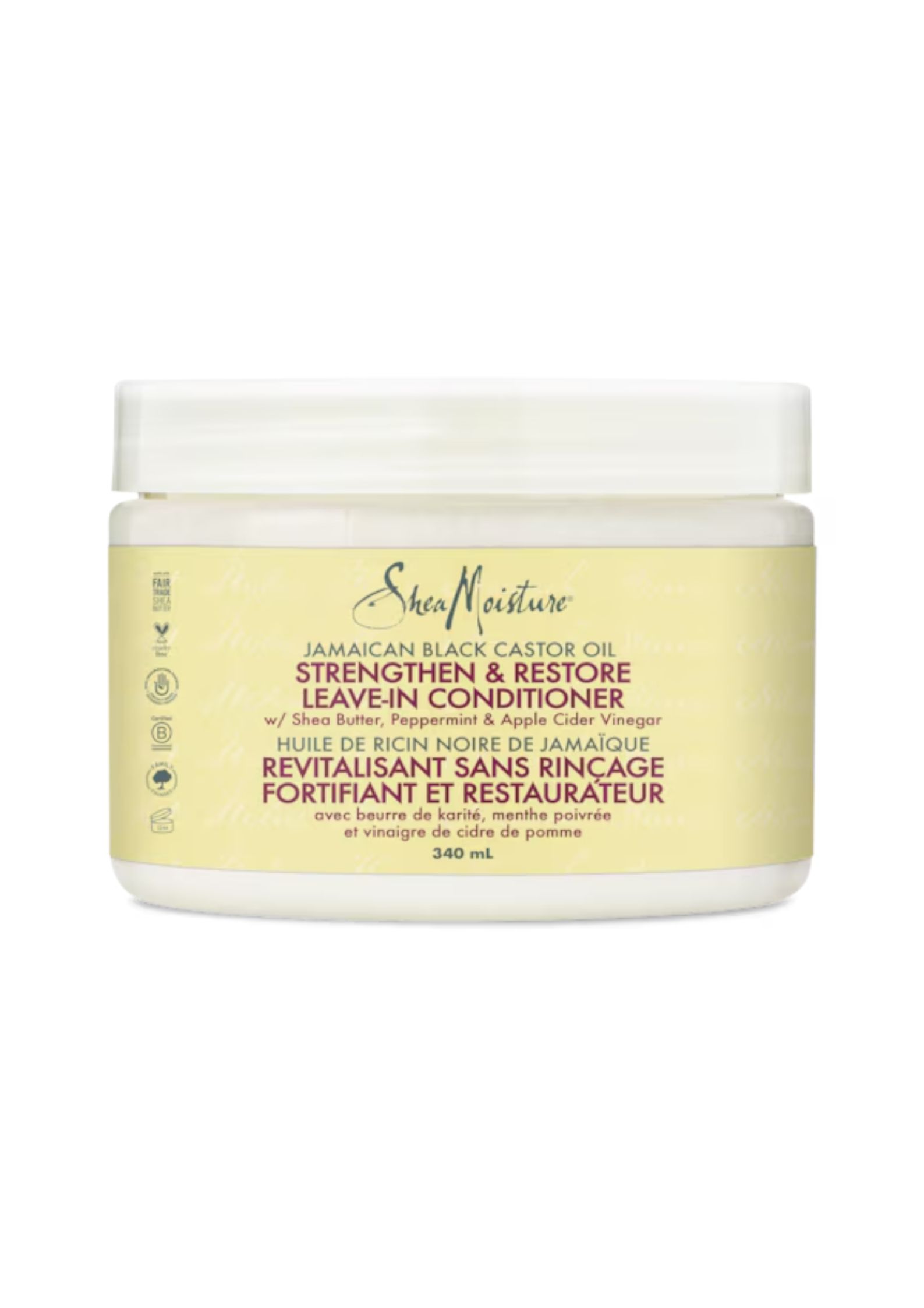 Revitalisant sans rinçage fortifiant et restaurateur SHEA MOISTURE 340ml
