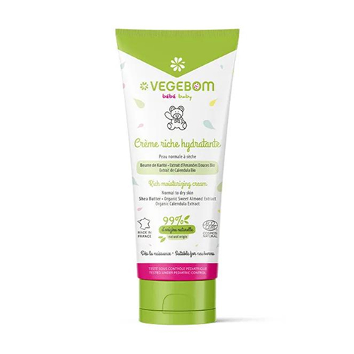 Crème riche hydratante pour bébé VEGEBOM 200ml