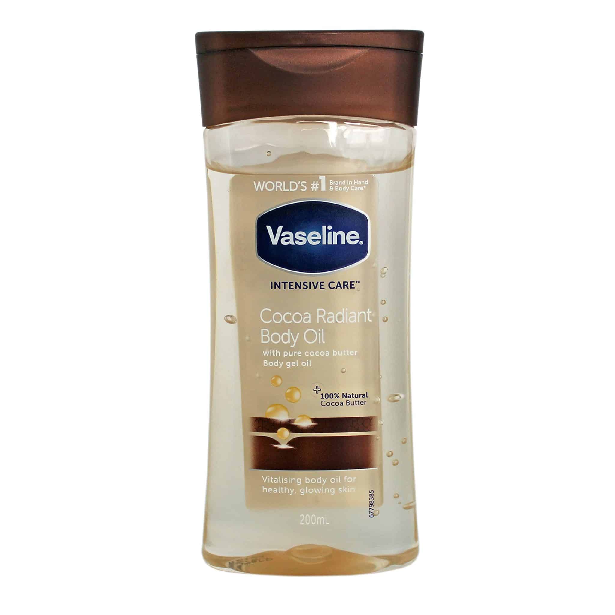 Huile gel corporel VASELINE intense care cocoa radiant 200ml
