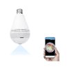 Ampoule Caméra, WiFi Floodlight Caméra de Sécurité, 360 Degrés Panoramique
