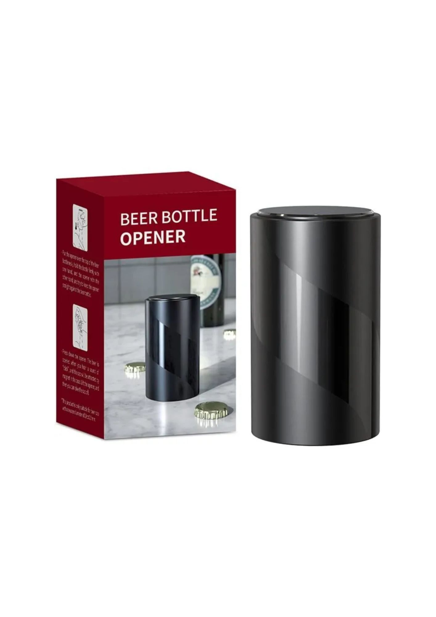 Ouvre Bouteille de Bière Automatique en Acier Inoxydable