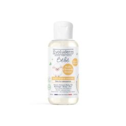 EVOLUDERM, Huile d'Amande Douce Pour Peau de Bébé, 100 ml