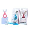 Brosse à dents manuelles en forme de U conçu pour les enfants de 2 à 12 ans