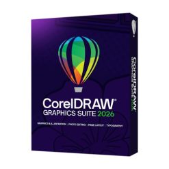 Logiciel CorelDRAW Graphics Suite 2026 conçue pour l'illustration vectorielle, la mise en page, la retouche photo et la typographie.