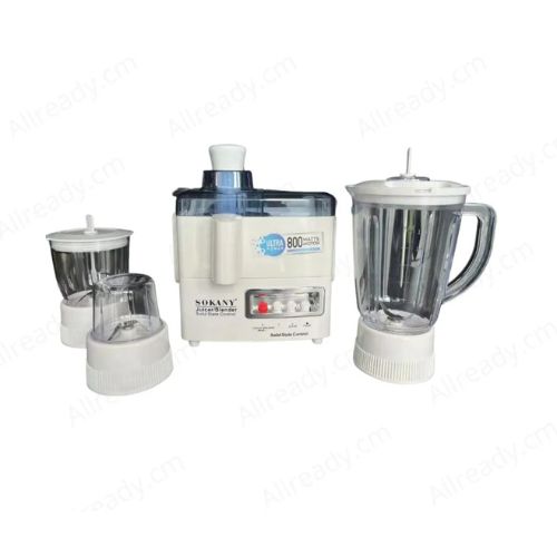 Mixeur de Cuisine Professionnel 4 en 1 SOKANY 800 W Garantie 1 mois