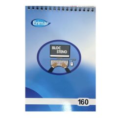 Bloc-notes A5 en Spirale ERIMAR Sténo 160 pages