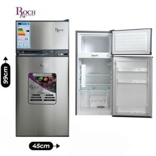 Réfrigérateur ROCH 125DT-J à double battant, 102L, garantie 6mois, SAV 1an