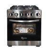Cuisinière à Gaz ROCH RGC-60G4-G(S) 4 Brûleurs 50 x 50cm Et Four à Gaz Garantie 6 Mois SAV 1 An