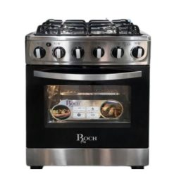Cuisinière à Gaz ROCH RGC-60G4-G(S) 4 Brûleurs 50 x 50cm Et Four à Gaz Garantie 6 Mois SAV 1 An