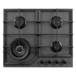 Plaque à gaz encastrable Mika, MGH62405FGGW, 04 foyers, gris, 60*60cm, garantie 6mois