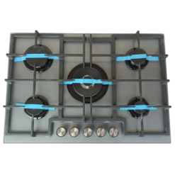 Plaque à gaz encastrable Supra, ED038, 05 foyers, inox, 60x90cm, garantie 6mois