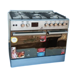 Cuisinière Eurolux full option, petit four, 60*90, 5 bruleurs, garantie 6mois