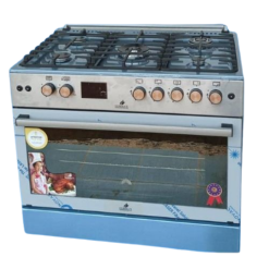 Cuisinière Eurolux full option, grand four, 60*90, 5 bruleurs, garantie 6mois
