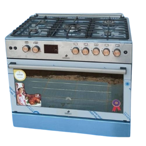 Cuisinière Eurolux full option, grand four, 60*90, 5 bruleurs, garantie 6mois