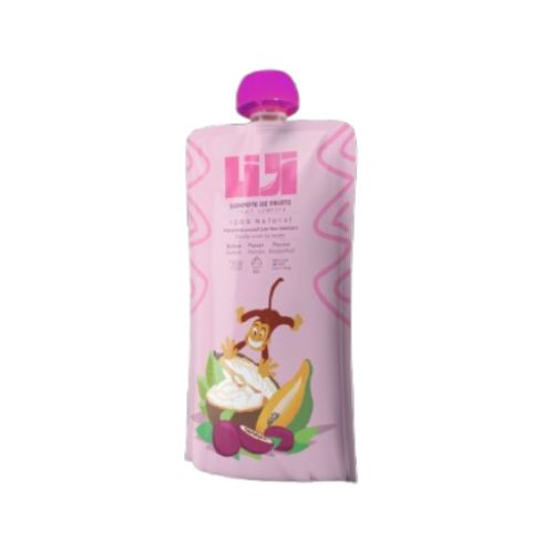 Compote de fruits à base de papaye, baobab et fruit de la passion, 100% naturel LIJI 125g