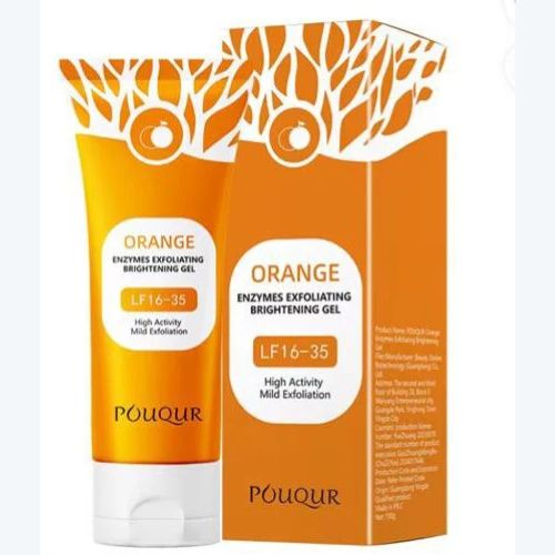 Gel Exfoliant Visage à l’Orange POUQUR, 120ml – Image 2