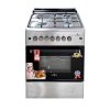 Cuisinière inox Eurolux, 3 bruleurs, 1 plaque, 60*60, garantie 6mois