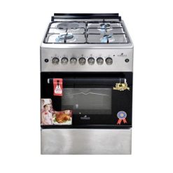 Cuisinière inox Eurolux, 3 bruleurs, 1 plaque, 60*60, garantie 6mois