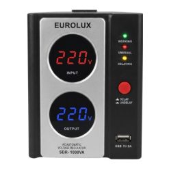Régulateur de tension Eurolux, 110V-270V, SDR-1000 VA, port USB, garantie 6mois