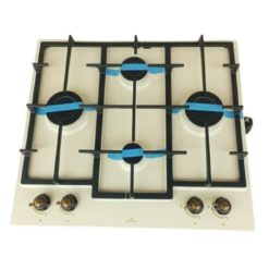 Plaque à Gaz Encastrable Javelli CBR384, 4 Foyers Beige 60 × 60cm Garantie 6 Mois