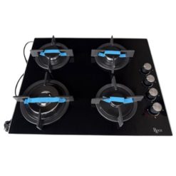 Plaque à Gaz Encastrable ROCH RC205/W 4 Foyers Noir 60 × 60cm Garantie 6 Mois