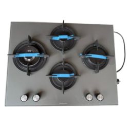 Plaque à Gaz Encastrable Technolux RC078/W 4 Foyers Gris 60 × 60cm Garantie 6 Mois
