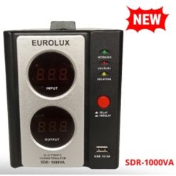 Régulateur de tension Eurolux, 110V-270V, SDR-1000 VA, port USB, garantie 6mois