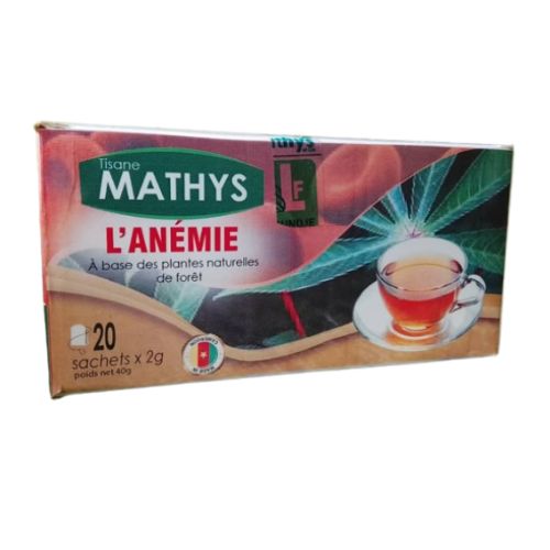 Tisane Anémie MATHYS 20 Sachets 40g