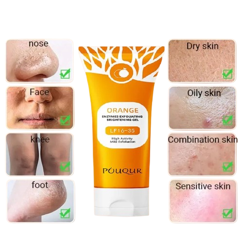 Gel Exfoliant Visage à l’Orange POUQUR, 120ml