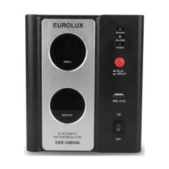 Régulateur de tension Eurolux, SDR-5000 VA, port USB, garantie 6mois