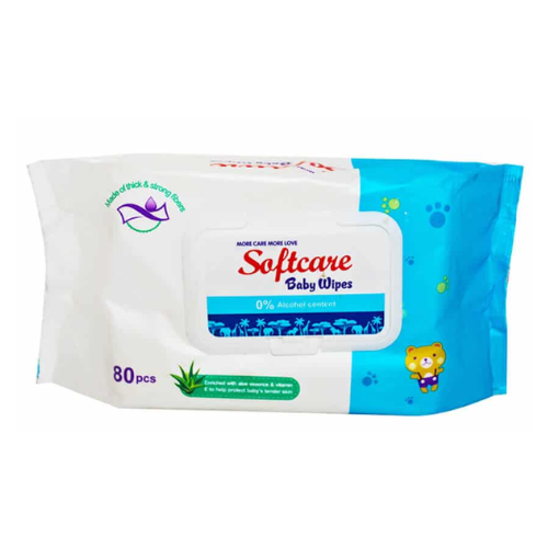 Lingettes softcare 80 pcs
