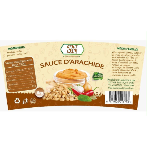 Sauce d'arachide, SN Food, 1Kg – Image 2